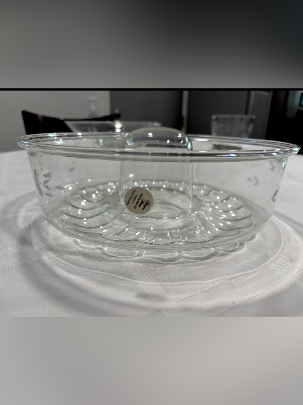Vintage Princess House Heritage Collection  Bundt Glass Pan